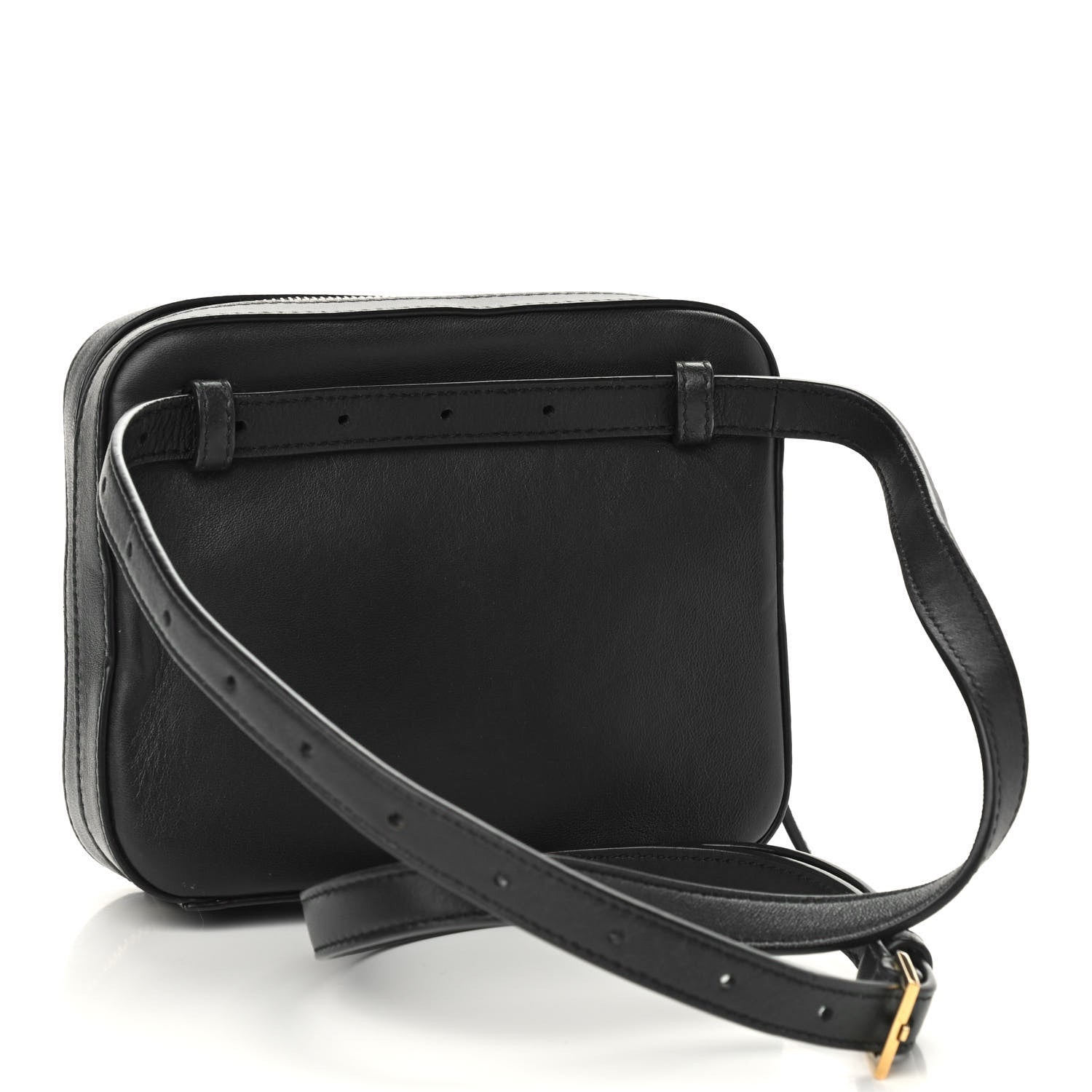 Saint Laurent Lambskin Matelasse Vicky Monogram Belt Bag Black 2 of 7