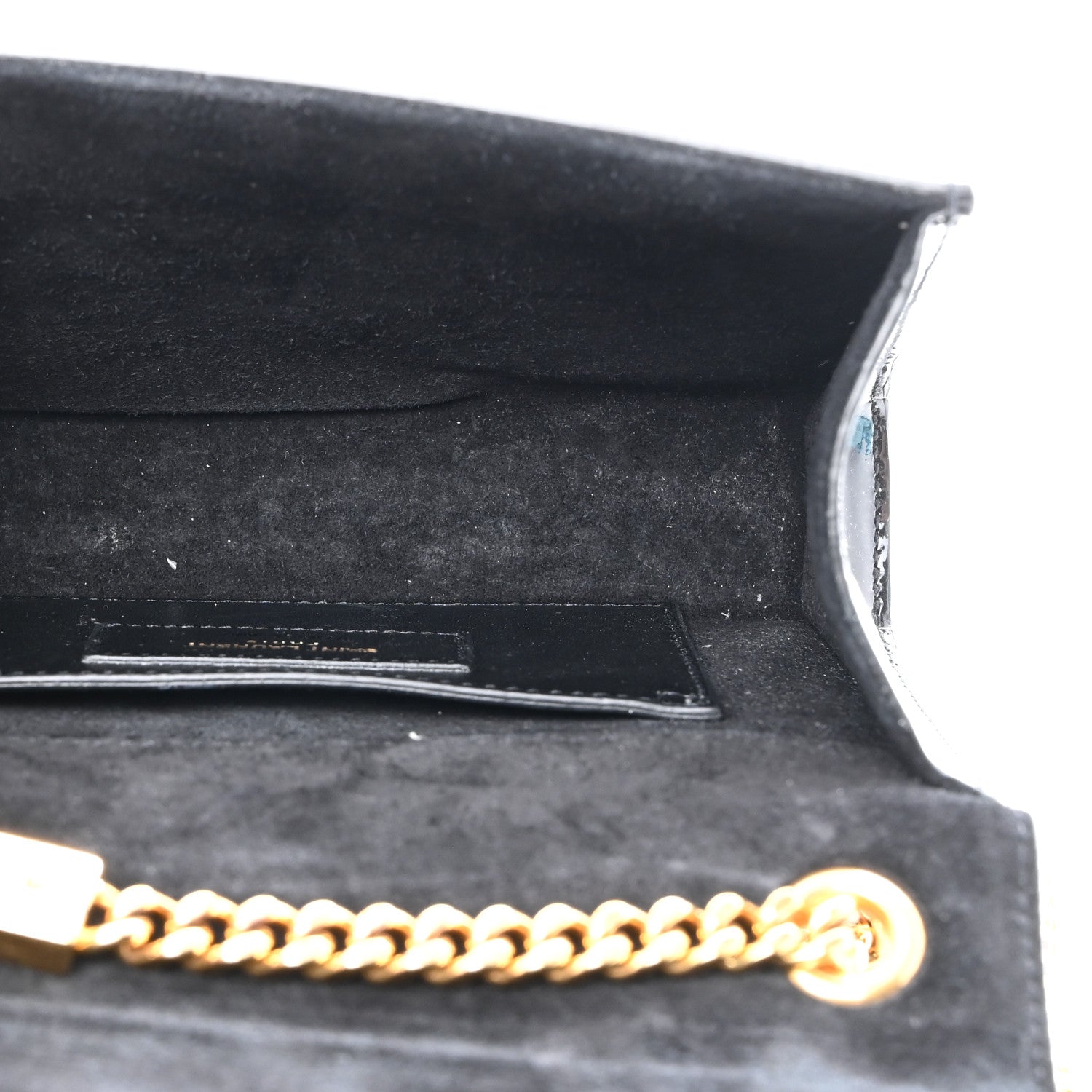 Saint Laurent Patent Small Classic Monogram Kate Tassel Satchel Black 5 of 10