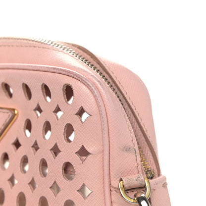 Prada Saffiano Perforated Crossbody Orchidea 7 of 12