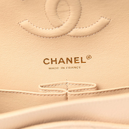 Chanel Caviar Quilted Medium Double Flap Beige 5 of 9