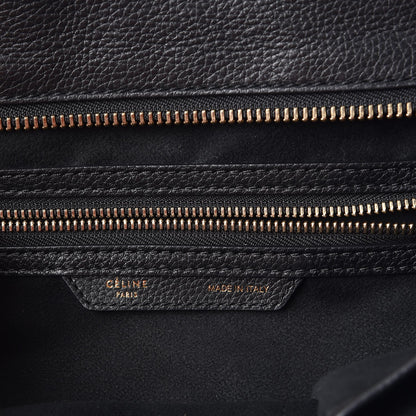 Celine Drummed Calfskin Mini Luggage Black 7 of 11