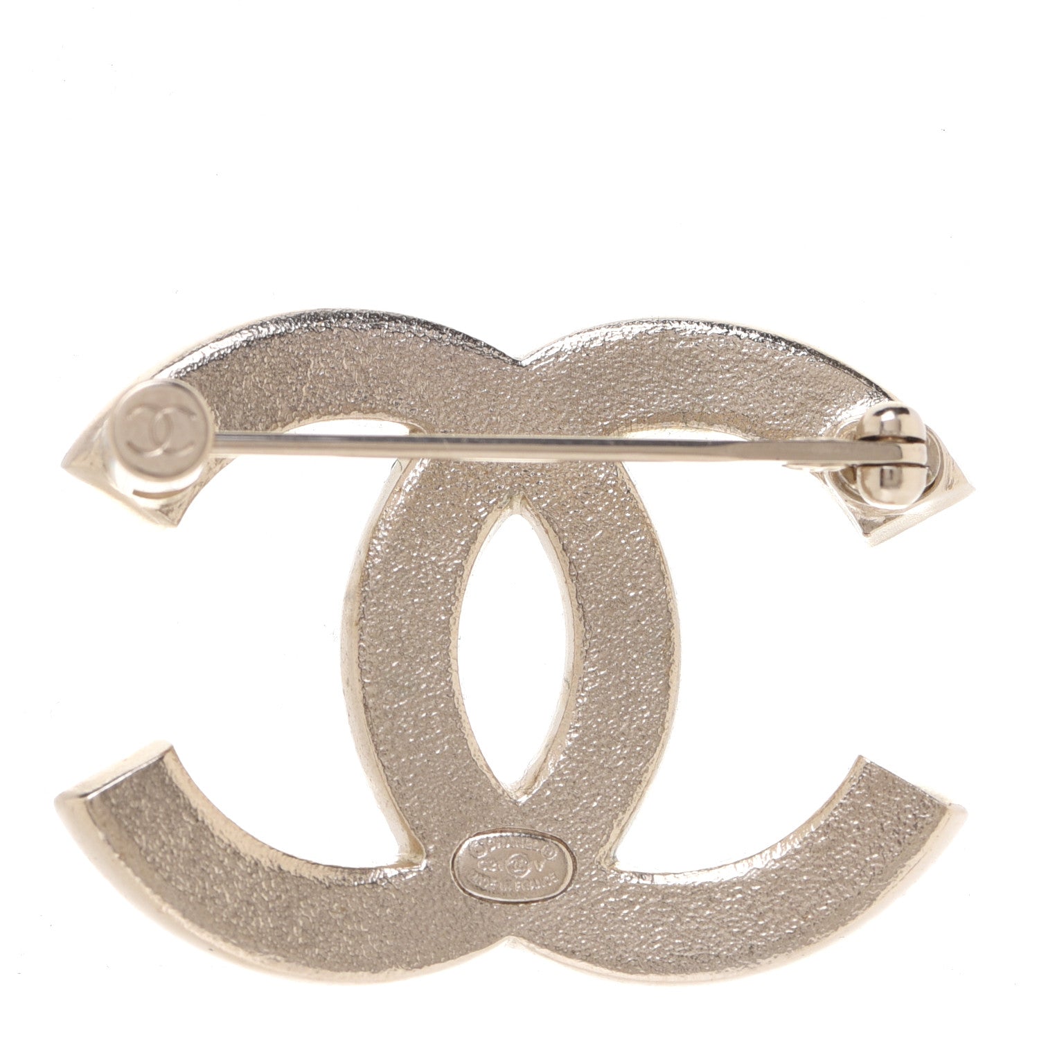 Chanel Crystal Palais Garnier CC Brooch Gold 3 of 5