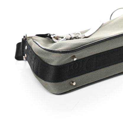 Christian Dior Silk Jersey Crystal Hardcore Shoulder Bag Grey Black 8 of 9