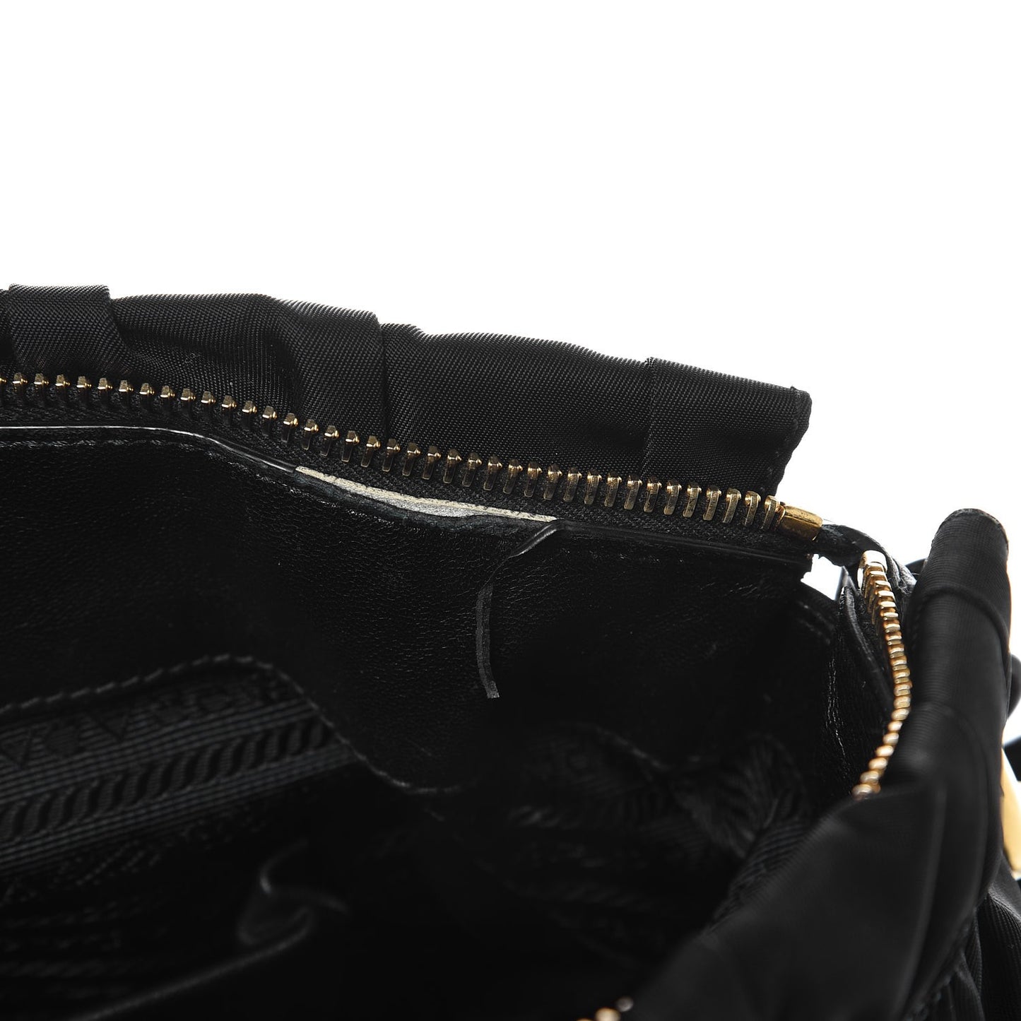 Tessuto Nylon Gaufre Shopping Satchel Black
