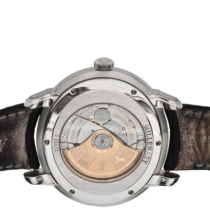 Audemars Piguet 18K White Gold Alligator 45mm Millenary Automatic Watch Blue 15320BC.OO.D093CR.01 4 of 6