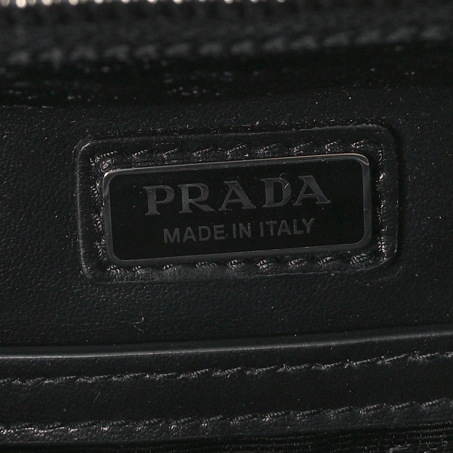 Prada Spazzolato Medium Brique Crossbody Bag Black 6 of 12