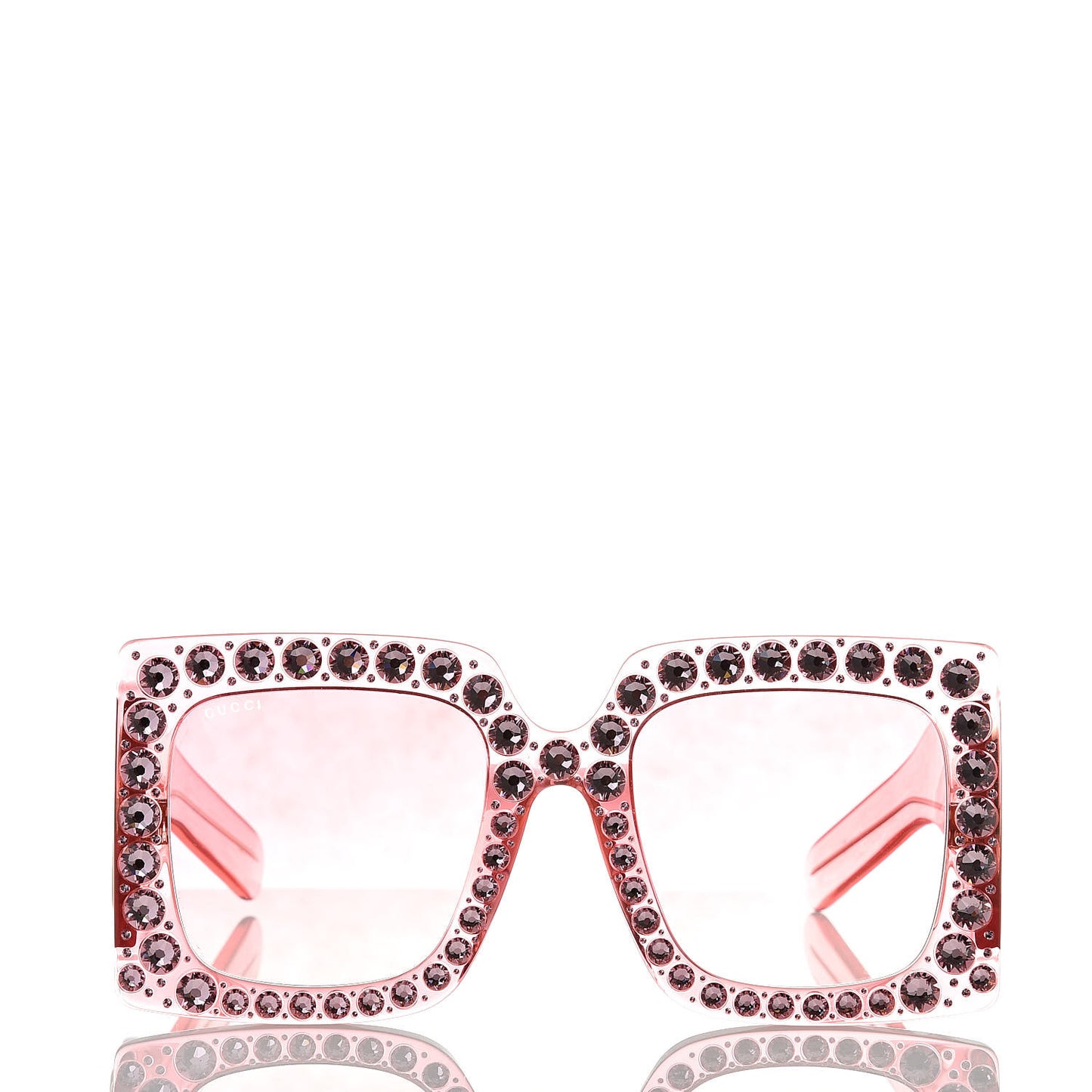 Acetate Crystal Oversize Sunglasses GG0148S Pink