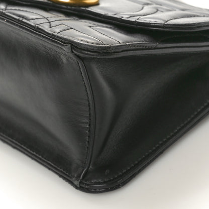 Salvatore Ferragamo Calfskin Quilted Gancini Flap Bag Black 8 of 9