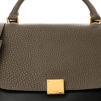 Celine Bullhide Calfskin Small Tri-Color Trapeze Taupe 7 of 13