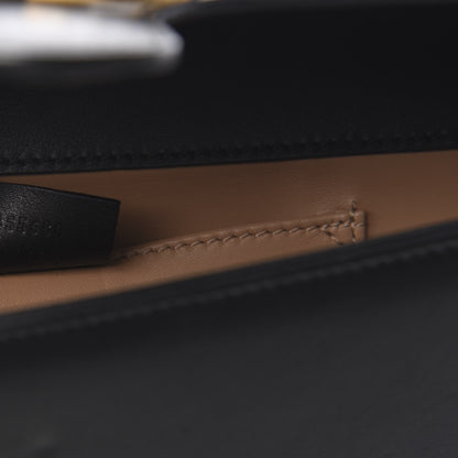 Gucci Calfskin Pearly GG Marmont Clutch Black 3 of 10