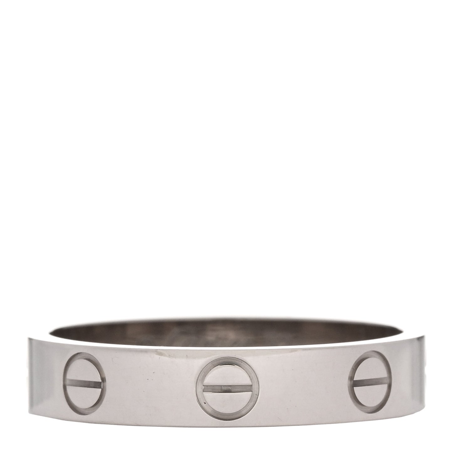 18K White Gold 3.5mm LOVE Wedding Band Ring 52 6