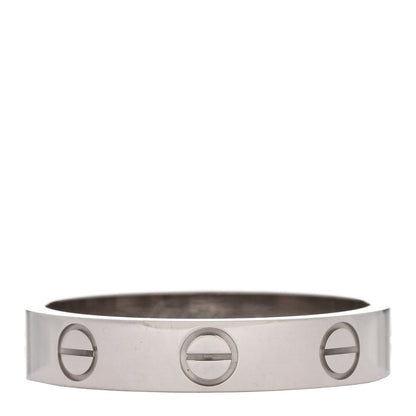 Cartier 18K White Gold 3.5mm LOVE Wedding Band Ring 52 6 1 of 5