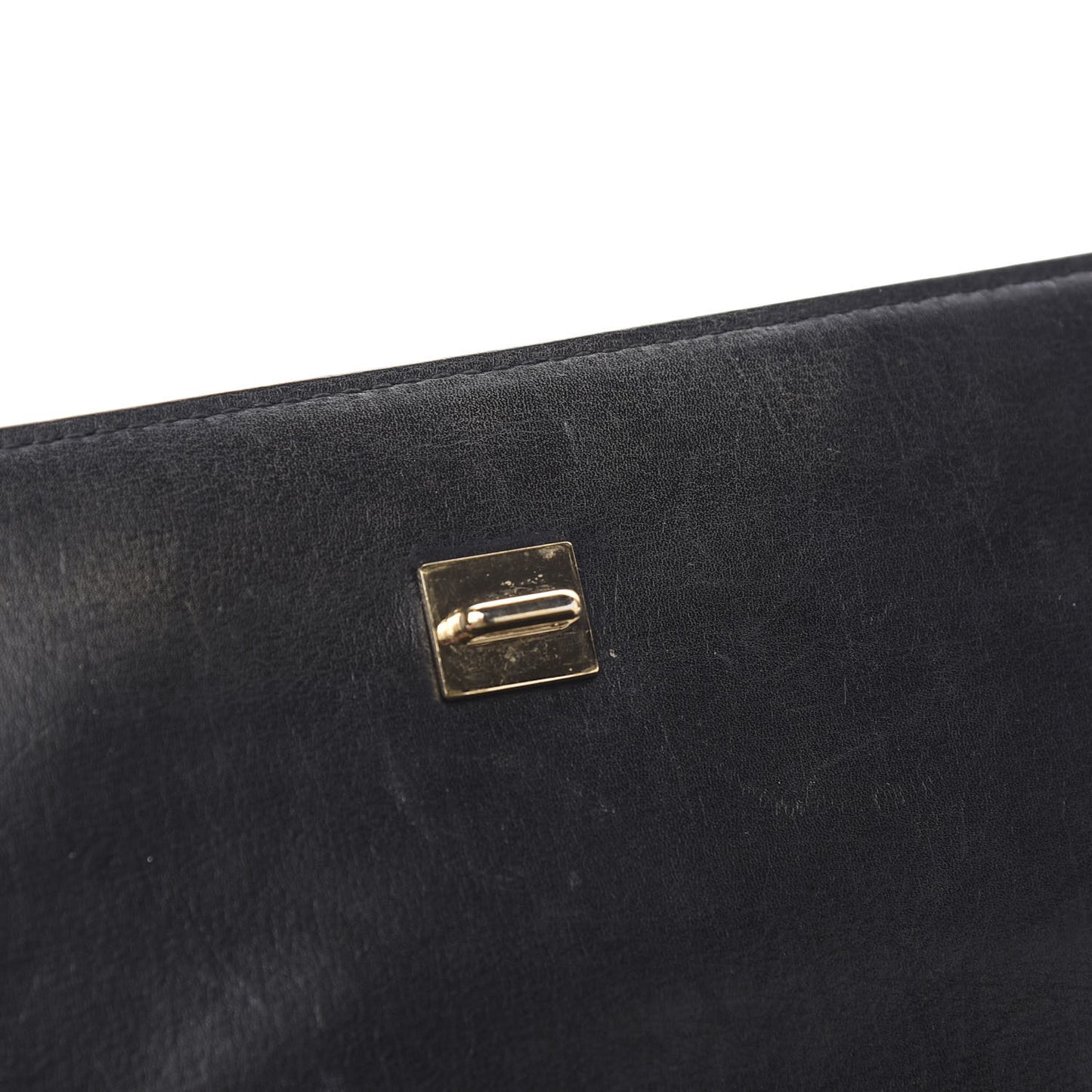 Textured Calfskin Medium Pandora Box Crossbody Bag Black