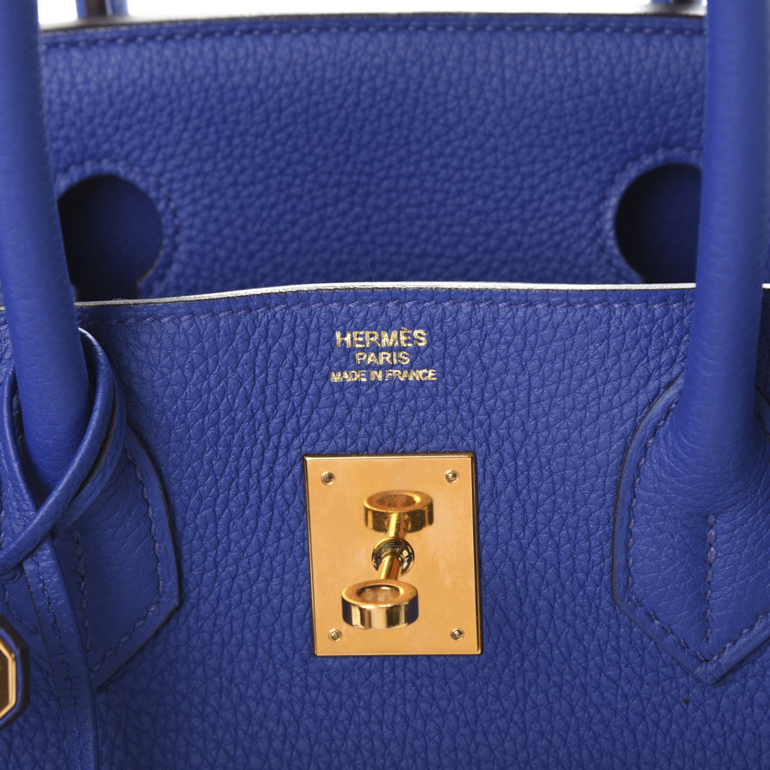 Hermes Togo Birkin 30 Bleu Electrique 7 of 9