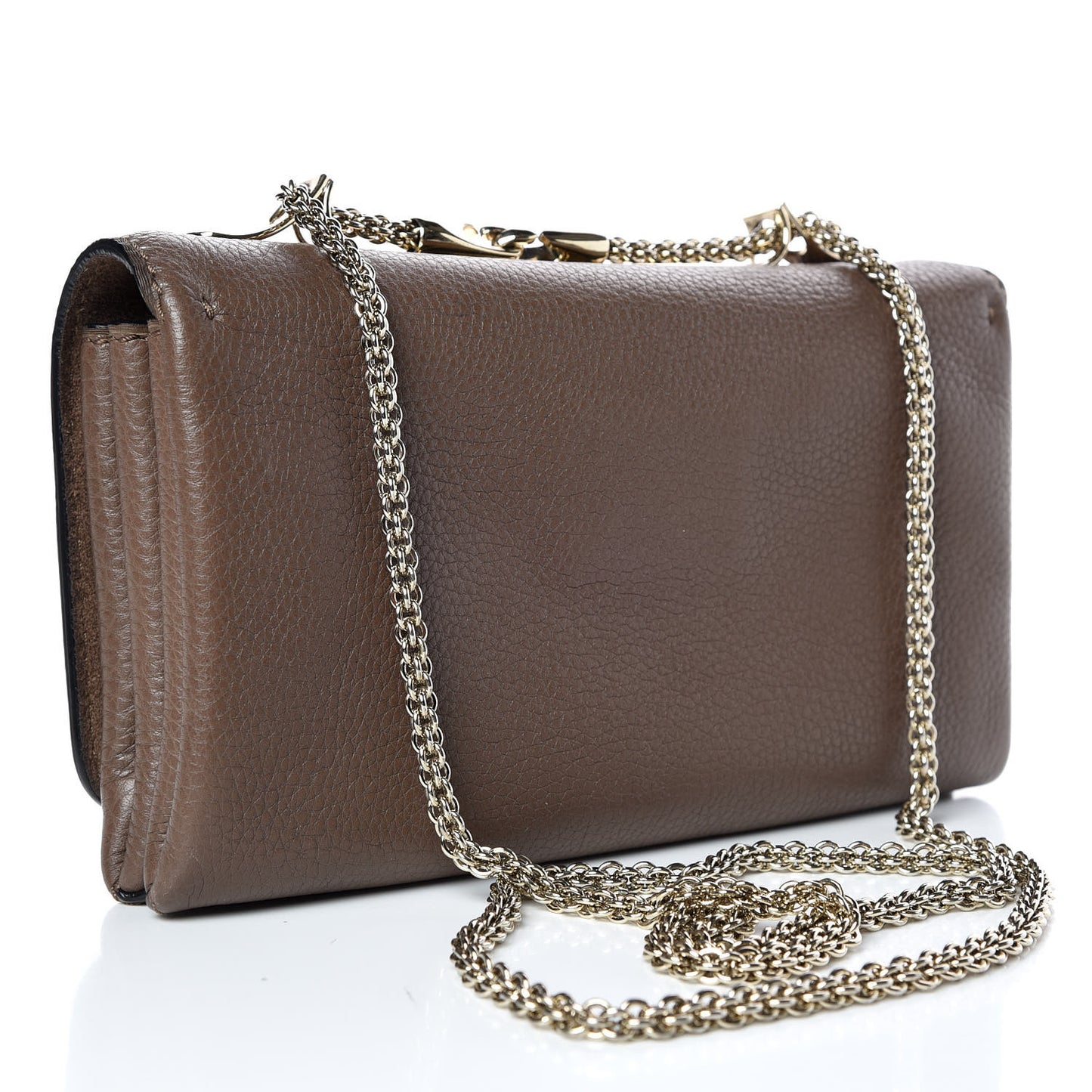 Pebbled Calfskin Va Va Voom Shoulder Bag Brown