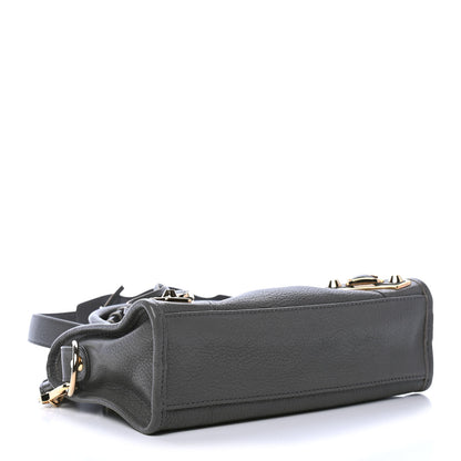 Balenciaga Chevre Gold Metallic Edge Hardware Mini City Gris Acier 3 of 6
