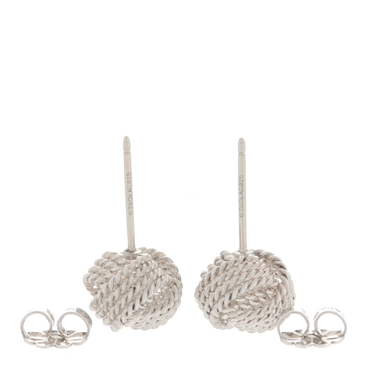 Sterling Silver Twist Knot Earrings