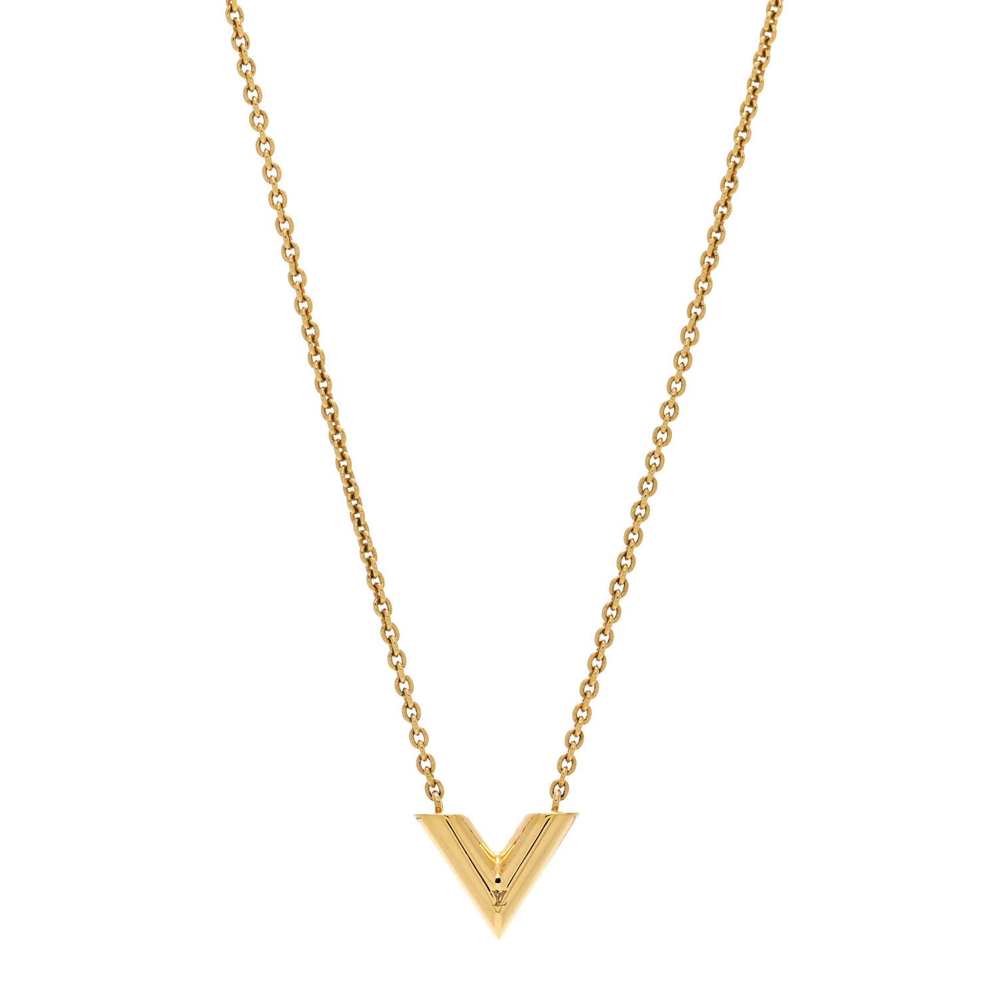 Essential V Necklace Gold