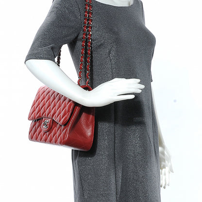 Chanel Lambskin Jumbo Double Flap Red 2 of 9