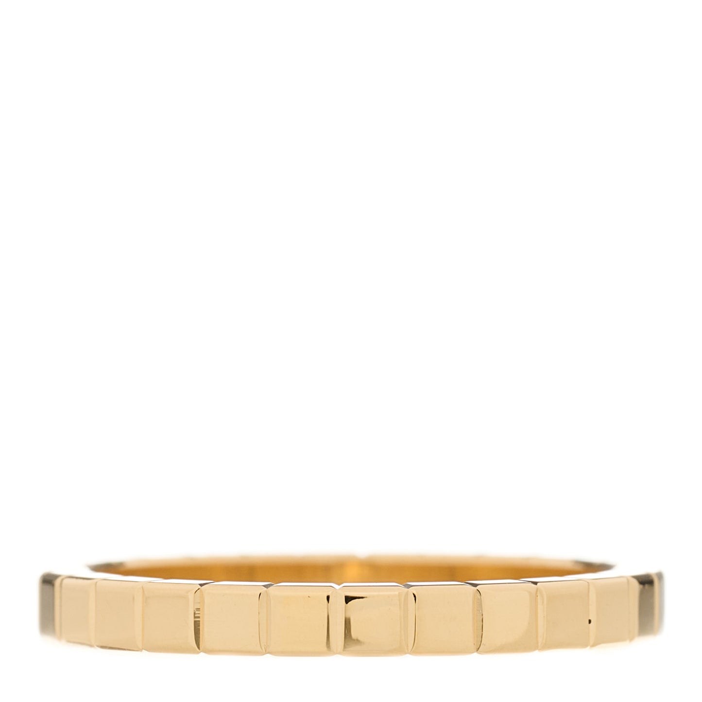 18K Yellow Gold Diamond Ice Cube Band Ring 55 7.25