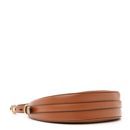 Prada Soft Calfskin Arque Shoulder Bag Cognac 4 of 14