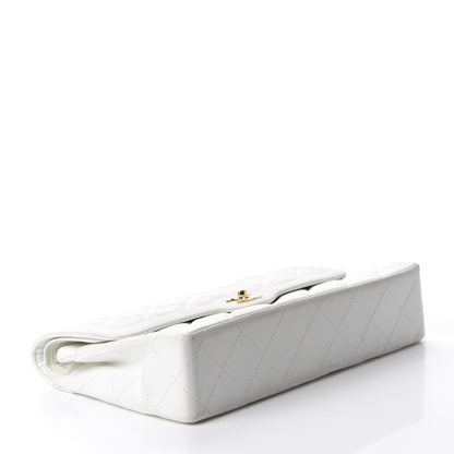 Chanel Lambskin Quilted Medium Double Flap White 4 of 21