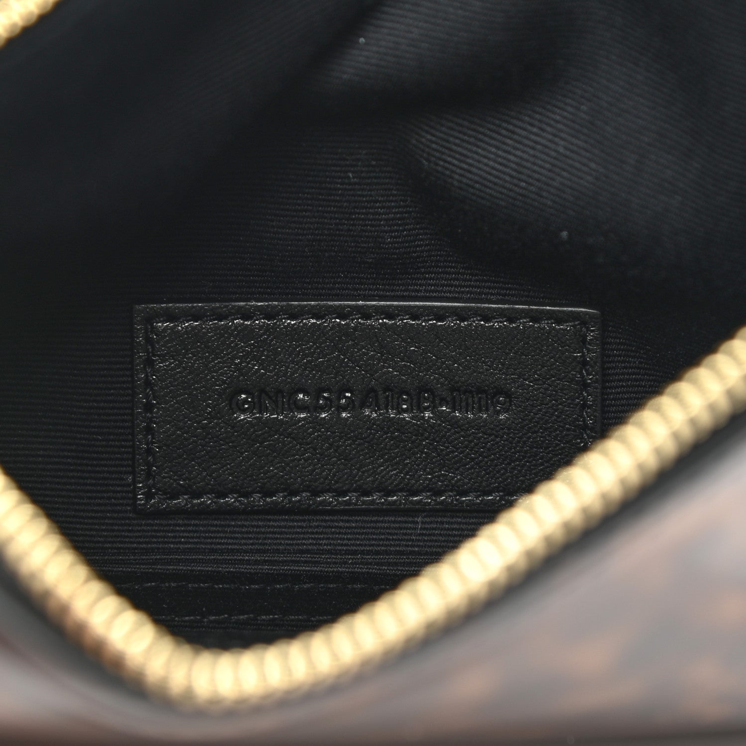 Saint Laurent Patent Tartarugato Monogram Bill Pouch Tortoise Brown 7 of 8