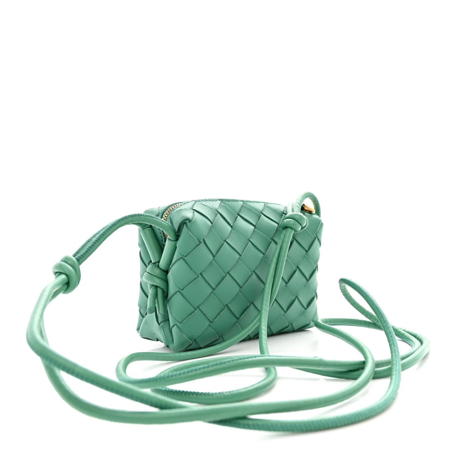 Bottega Veneta Nappa Intrecciato Candy Loop Camera Bag Mermaid 3 of 11