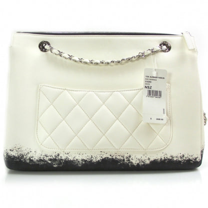 Chanel Lambskin Blizzard Zip Top Flap 3 of 13