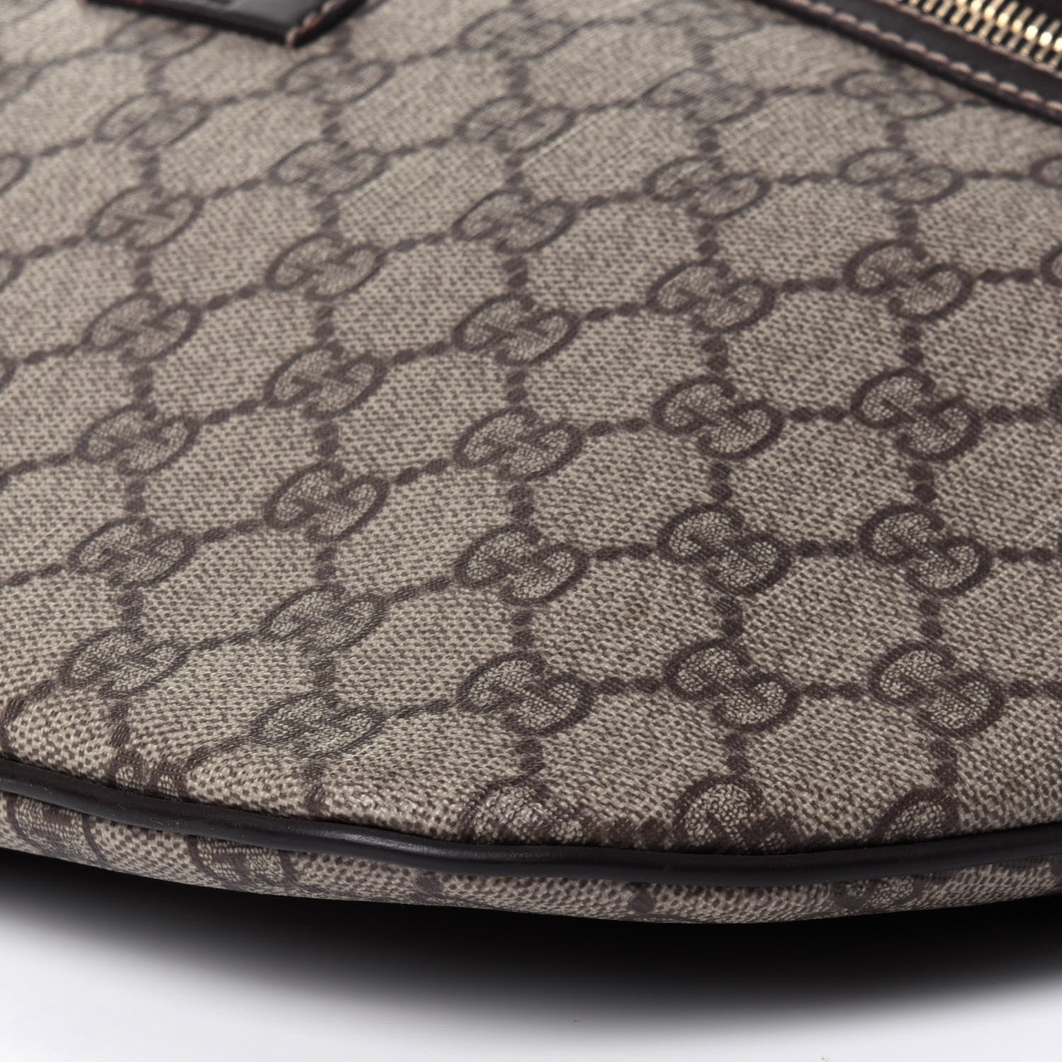 Gucci GG Supreme Monogram Belt Bag Dark Brown 9 of 11