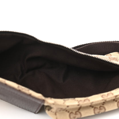 Gucci GG Monogram Double Pocket Belt Bag Dark Brown 7 of 9