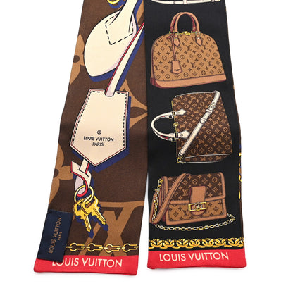 Louis Vuitton Silk Monogram Tribute To Bandeau Marron 2 of 5