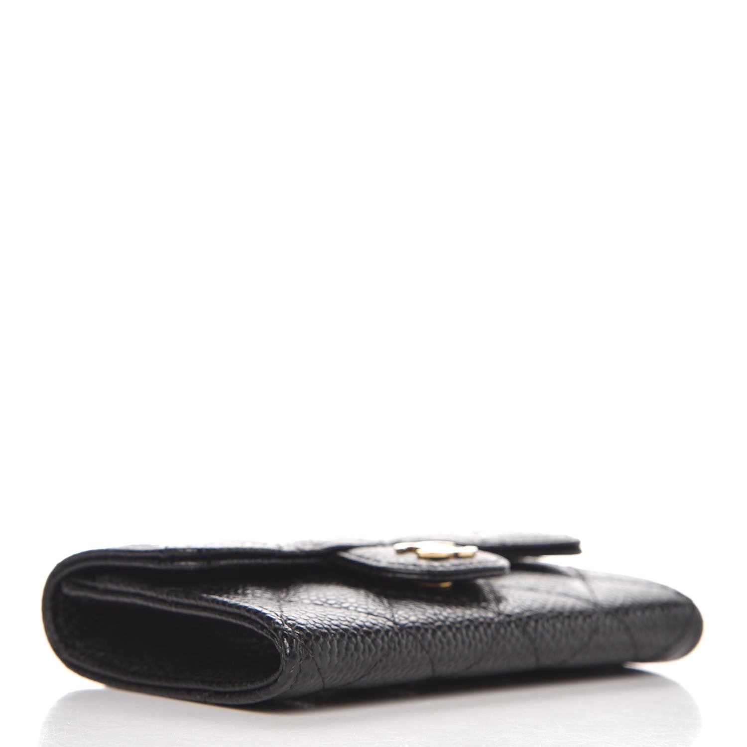 Chanel Caviar Quilted Flap Card Holder Black 4 of 9