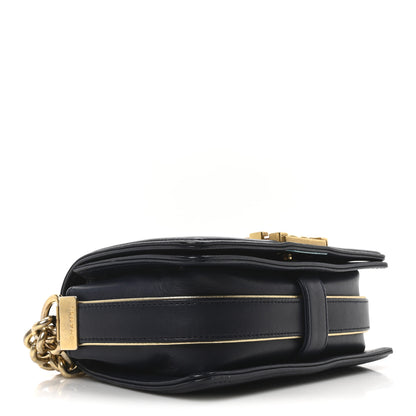 Chanel Sheepskin Braided Small Boy Reverso Flap Navy 4 of 10