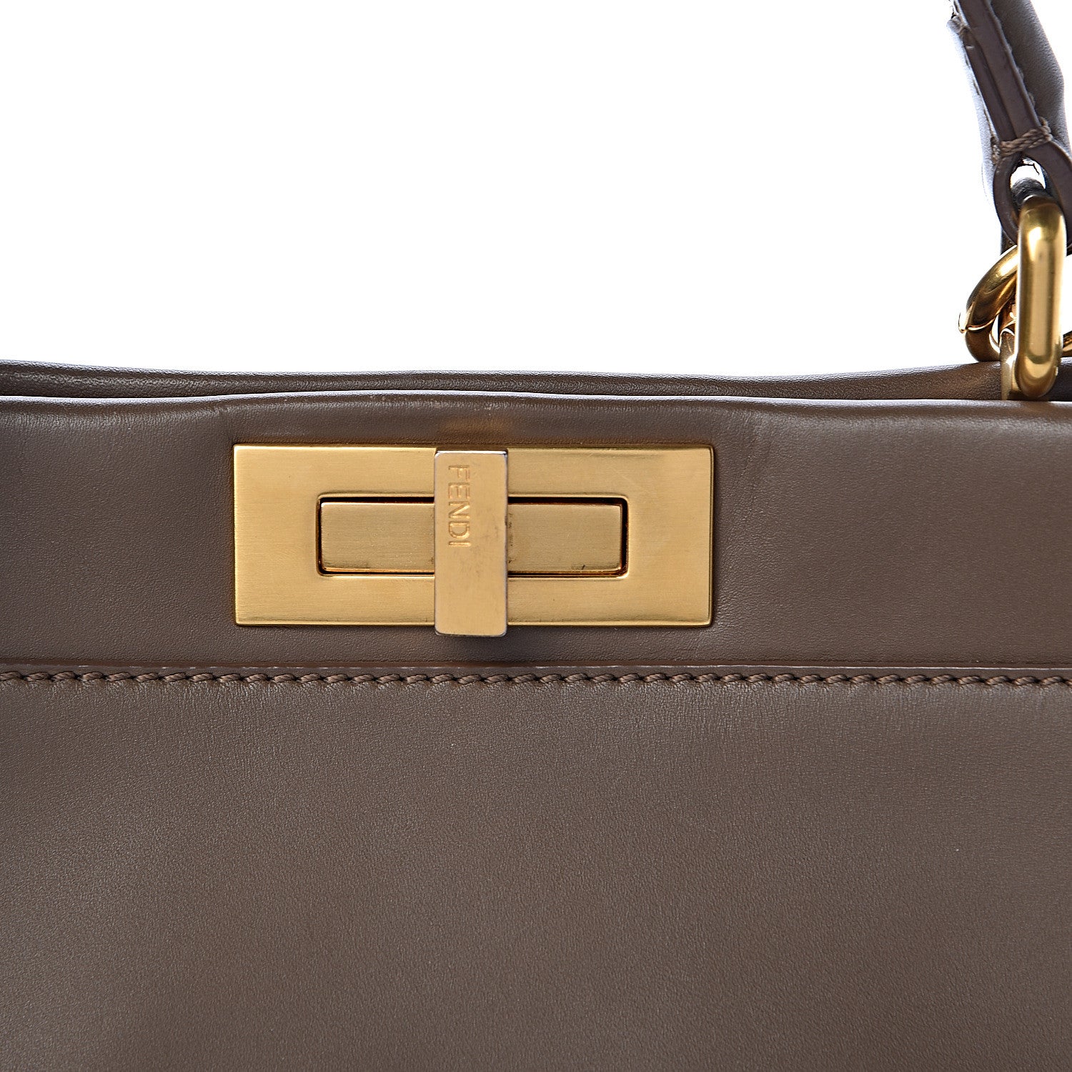 Fendi Vitello Morgan Shiny Nappa Medium Peekaboo Iconic Satchel Foresta Blue 19 of 21