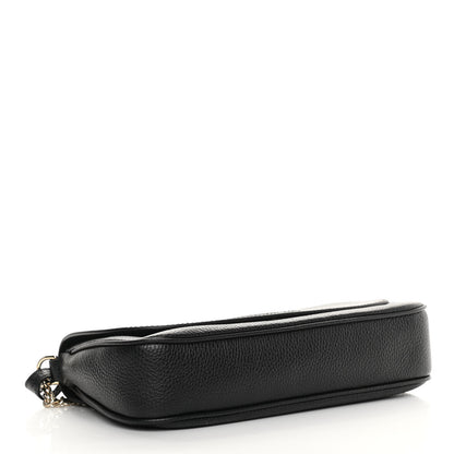 Gucci Pebbled Calfskin Medium Soho Flap Crossbody Black 4 of 11