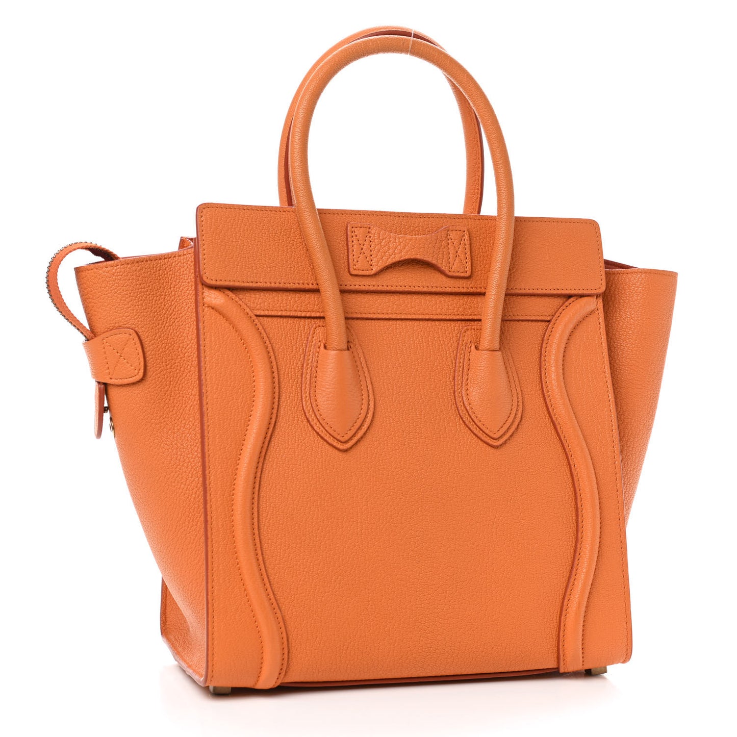 Goatskin Micro Luggage Light Orange