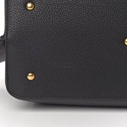 Valentino Garavani Grainy Calfskin Small VLogo Escape Shopper Black 10 of 11