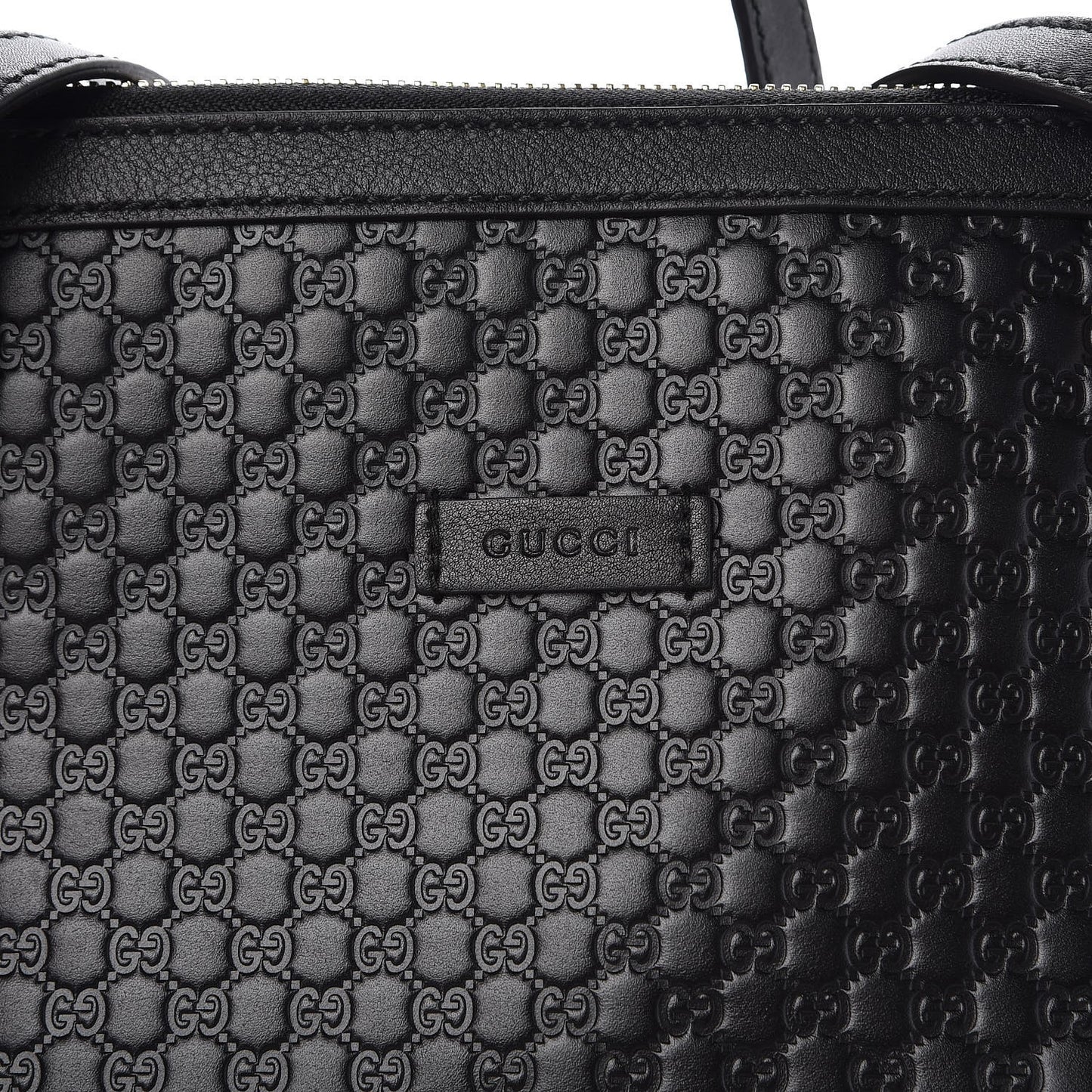 Soft Microguccissima Dome Satchel Black