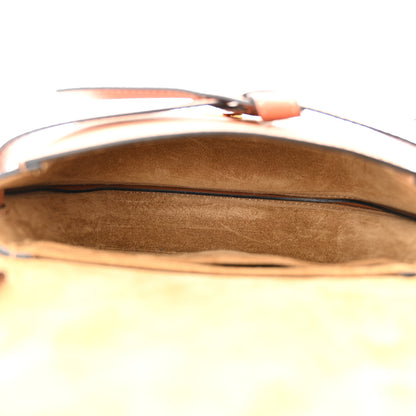 Loewe Calfskin Canvas Anagram Mini Gate Dual Bag Ecru Tan 5 of 10