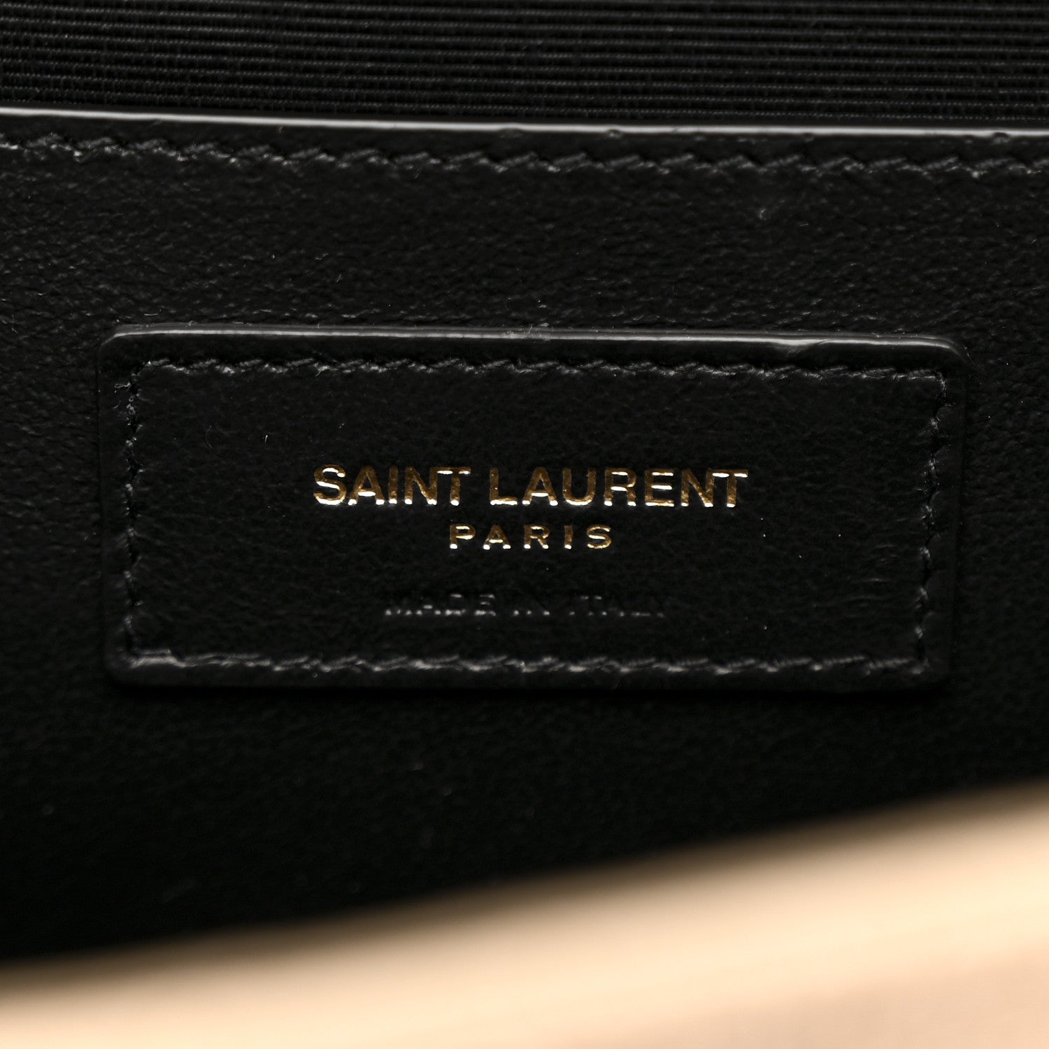 Saint Laurent Grain De Poudre Textured Mixed Matelasse Medium Triquilt Monogram Satchel Dark Beige 6 of 11
