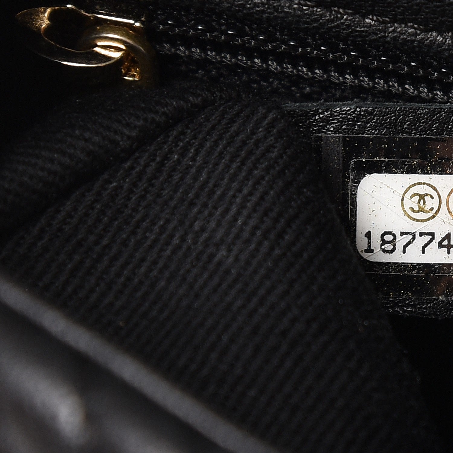 Chanel Calfskin Surpique Chevron Small Flap Black 8 of 8