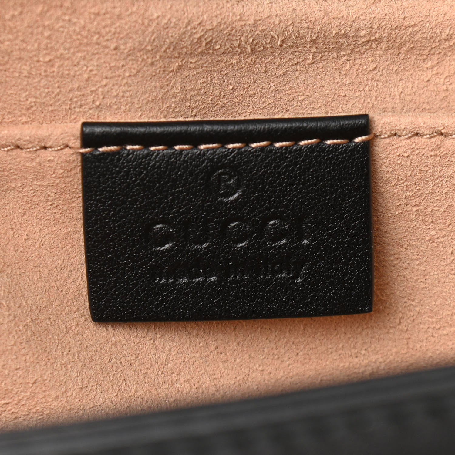 Gucci Calfskin Matelasse Mini GG Marmont Shoulder Bag Black 6 of 11