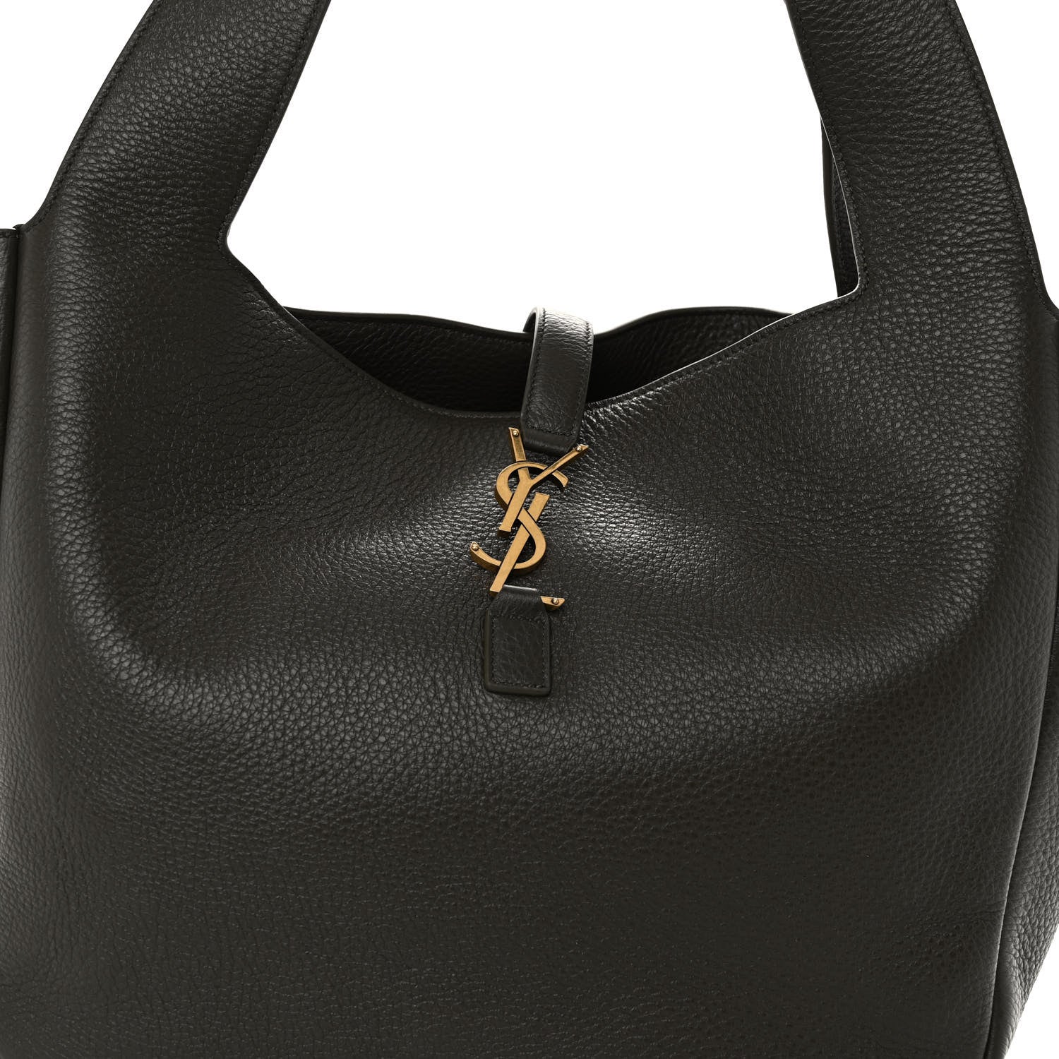 Saint Laurent Grained Deerskin Bea Tote Musk 7 of 9