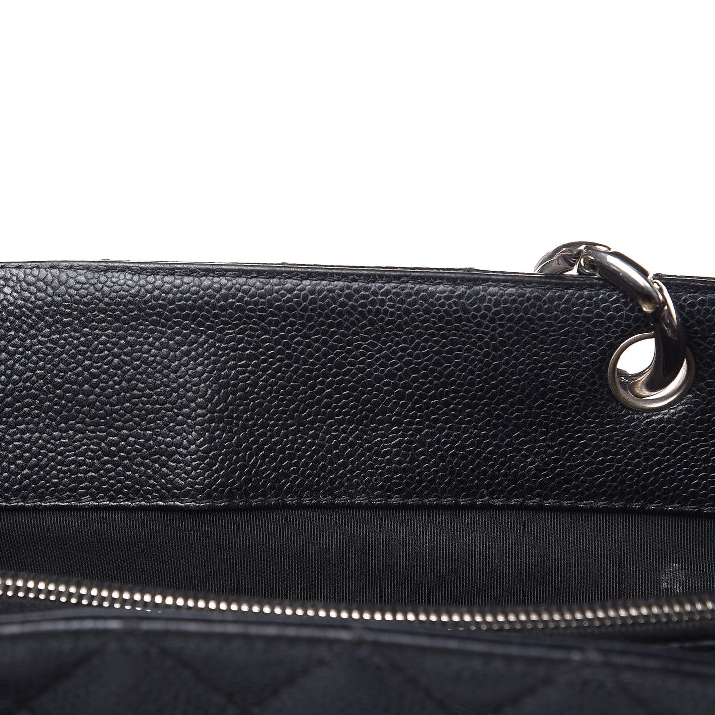 Caviar Quilted Grand Shopping Tote GST Black