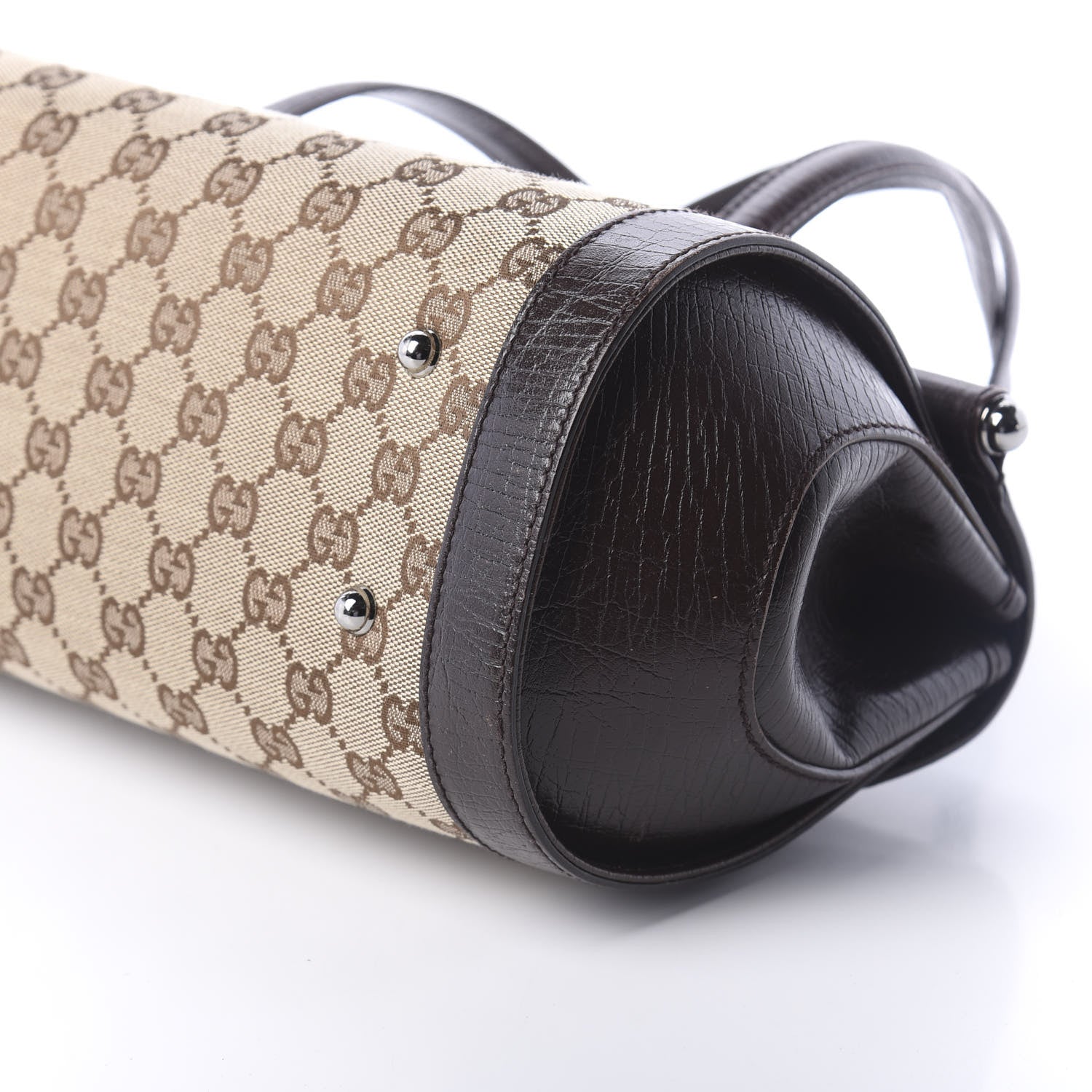 Gucci Monogram Bamboo Bullet Bag Dark Brown 9 of 9