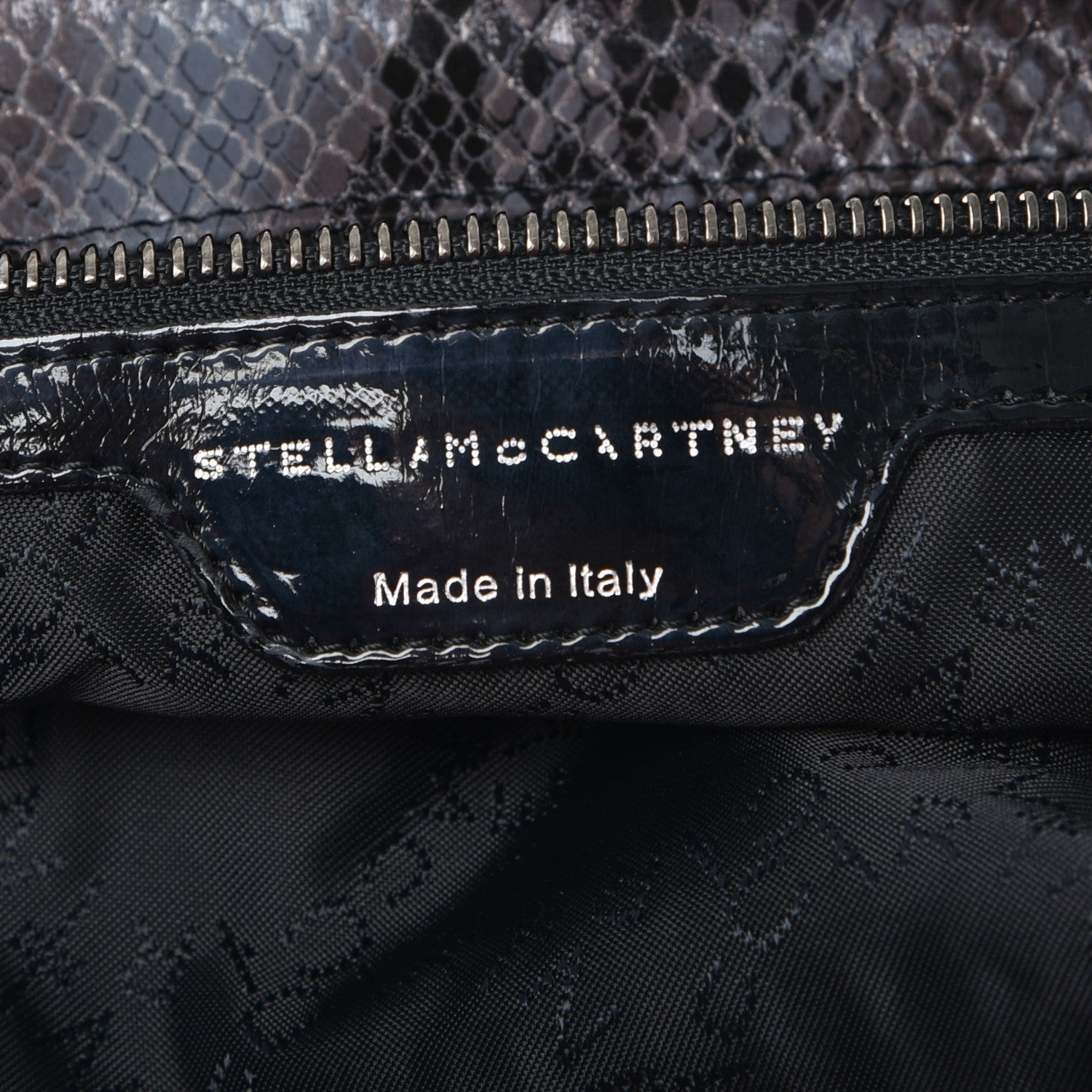 Stella McCartney Eco Python Big Falabella Tote Dark Grey 8 of 9