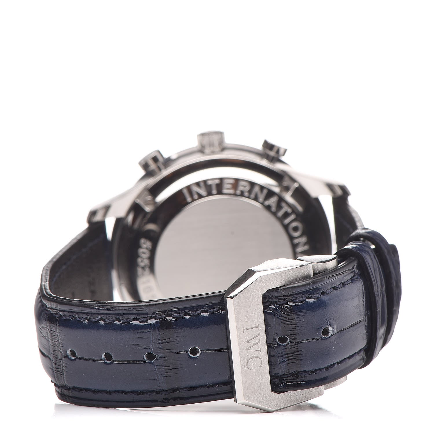 IWC Stainless Steel Alligator 41mm Portuguese Chronograph Automatic Watch IW371446 4 of 12