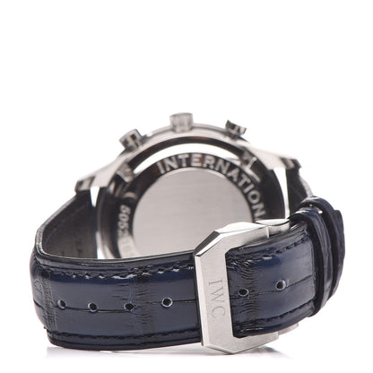 IWC Stainless Steel Alligator 41mm Portuguese Chronograph Automatic Watch IW371446 4 of 12