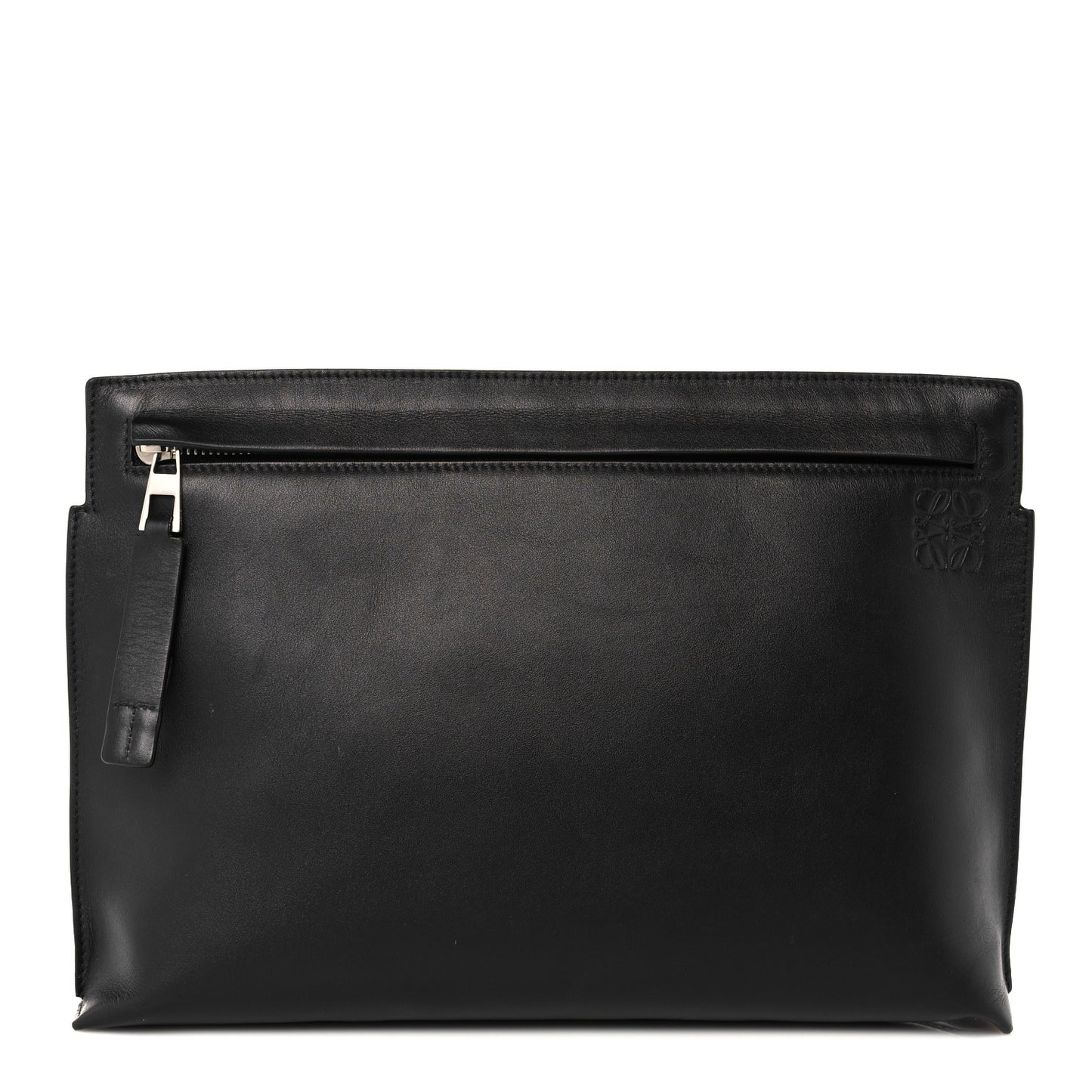 Calfskin T Pouch Black